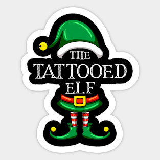 The Tattooed Elf Matching Family Christmas Pajama Sticker